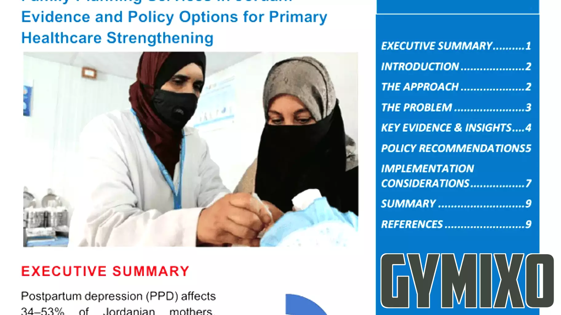 Enhancing Family Planning Services: A Focus on Postpartum Mental Health in Jordan