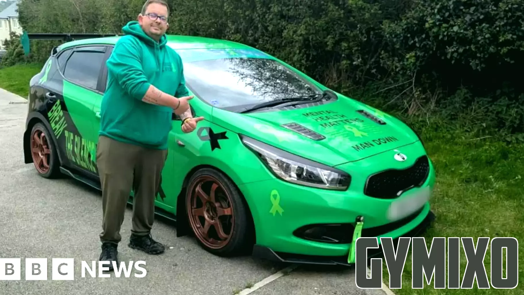 Truro Man Transforms Car into Mobile Mental Health Awareness Billboard