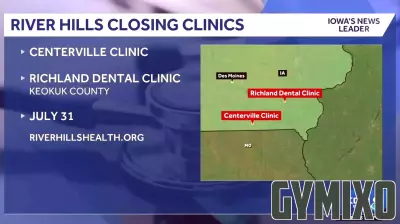 River Hills Community Health Center to Shutter Two Iowa Clinics